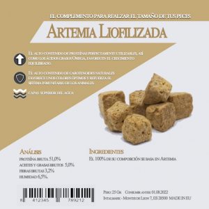 Artemia Liofilizada (Aquamail) 25 grs.