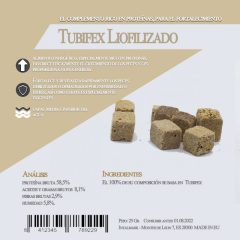 Tubifex Liofilizado (Aquamail) 25 grs