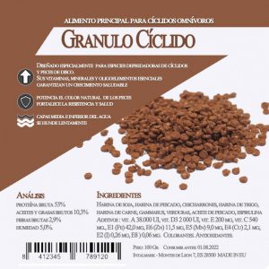 Granulo Cíclidos (Aquamail) 550 grs