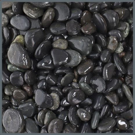 black pebbles