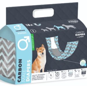 M-Pets Pañal carbón perro macho (Talla L)