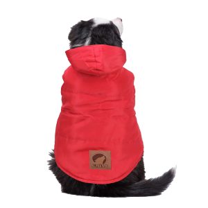 Anorak con capucha rojo de ALPHA DOG