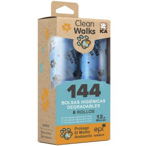 Bolsas Clean Walks degradables (8 rollos)