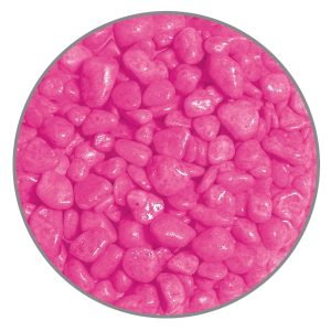 Grava decorativa 2kg Neon Rosa