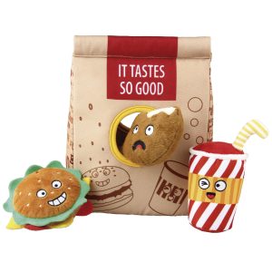 Juguete Bolsa Fast Food Hiden Seek GiGwi (23 cm)