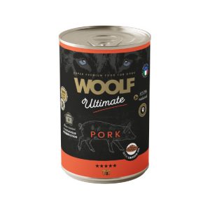 Latas de Cerdo para perro 400gr (Woolf)