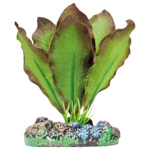 Planta artificial Seda Anubias bronceada