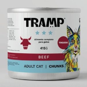 Tramp Cat Chunks Beef 415g