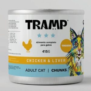 Tramp Cat Chunks Chicken & Liver 415g