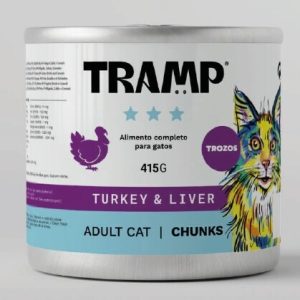 Tramp Cat Chunks Turkey & Liver 415g