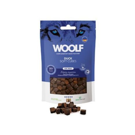 Woolf Cubes Snack Semihúmedo Pato 100gr