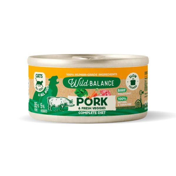 Lata de cerdo para gatos 120g   Filosofía BARF