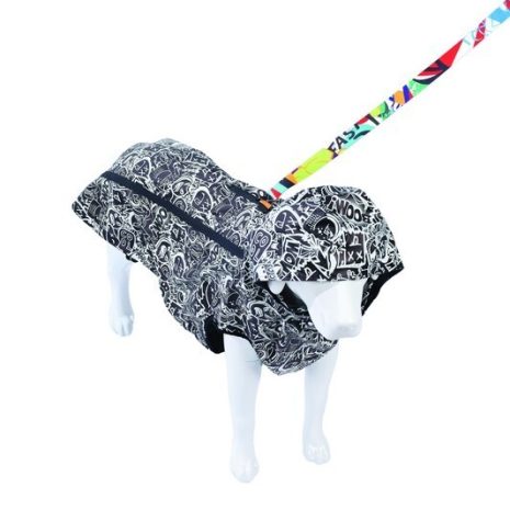 Urban style Impermeable Blanco & Negro (M PETS)